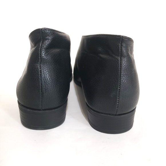 Catharine Malandrino SIZE 10 Flats Zwan Shoes D’Orsay Black Pointed Open Side - Picture 9 of 15